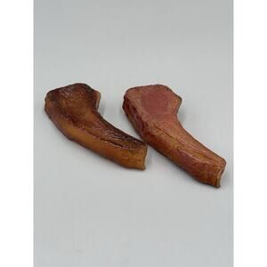 Vintage Pretend Play Food Lamb Chop Steak Realistic Set Of 2 READ DETAILS